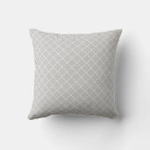 Moderne Quatrefoil Monogram Pillow Alle kleuren Kussen (Achterkant)