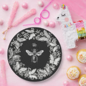 Moderne  Queen Bee Crown Butterfly krans Papieren Bordje (Feest)