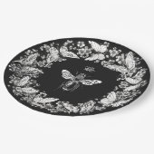 Moderne  Queen Bee Crown Butterfly krans Papieren Bordje (Gekanteld)