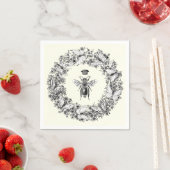 Moderne  Queen Bee Crown Butterfly krans Servet (Insitu)