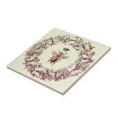 Moderne Queen Bee Crown Butterfly krans Tegeltje (Zijkant)