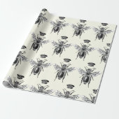 Moderne  Queen Bee Crown Ivory White Cadeaupapier (Uitgerold)