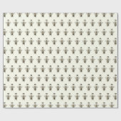 Moderne  Queen Bee Crown Ivory White Cadeaupapier (Vlak)