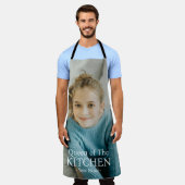 Moderne Queen of the Kitchen Foto Naam Schort (Gedragen)