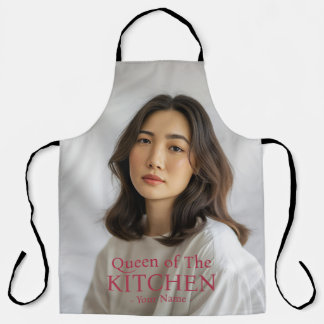 Moderne Queen of the Kitchen Foto Naam Schort