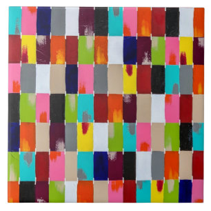 Moderne Quilt 6 x 6 keramische tegel Tegeltje