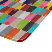 Moderne Quilt 6 x 7 Deco glazen snijplank (Hoek)