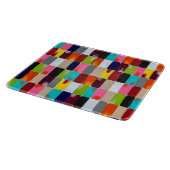 Moderne Quilt 6 x 7 Deco glazen snijplank (Hoek)