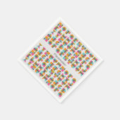 Moderne Quilt Block Letters servetten (Hoek)