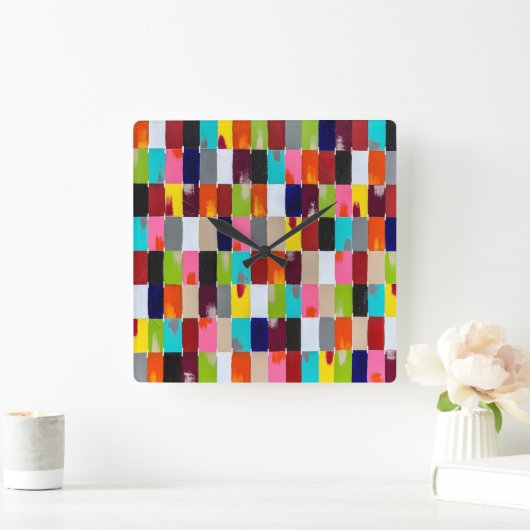 Moderne Quilt Wall klok (Huis)