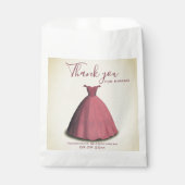 Moderne Quinceañera mis quince dank u Bedankzakje (Voorkant)