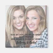 Moderne Quote Custom Beste Vriend Foto Magneet (Voorkant)