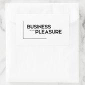 MODERNE quotes: zaken voor plezier Rechthoekige Sticker (Tas)