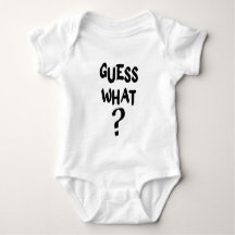 Moderne Raad eens wat? Baby Aankondiging Bodywarme