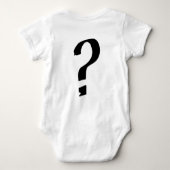 Moderne Raad eens wat? Baby Aankondiging Bodywarme Romper (Achterkant)