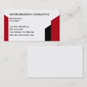 Moderne raadpleging visitekaartje (Voorkant / Achterkant)