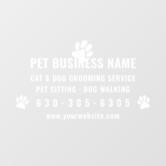 Moderne raamsticker voor huisdierverzorging auto (Vel)