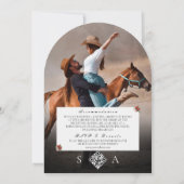 Moderne Race Paard Derby 1 Foto Paardensport Huwel Kaart (Achterkant)