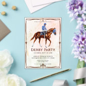 Moderne Race Paard Derby Party Acryl Uitnodigingen (Insitu (Huwelijk))