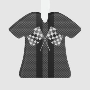 Moderne raceblokken in koolstofvezelstijl ornament