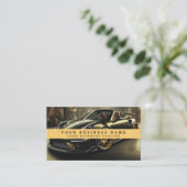 Moderne Racecar Mechanics Automotive Business Visitekaartje (Staand voorkant)