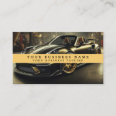 Moderne Racecar Mechanics Automotive Business Visitekaartje (Voorkant)
