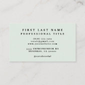 Moderne Racecar Mechanics Automotive Business Visitekaartje (Achterkant)