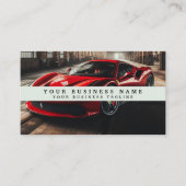 Moderne Racecar Mechanics Automotive Business Visitekaartje (Voorkant)