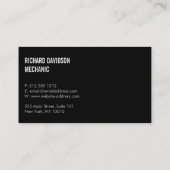 Moderne Racevlag Logo in Blue Automotive Visitekaartje (Achterkant)