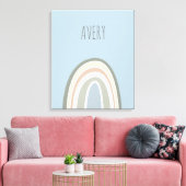 Moderne Rainbow baby gepersonaliseerde kwekerij Canvas Afdruk (Insitu (Woonkamer))