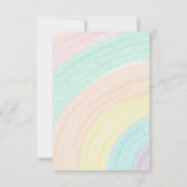 Moderne Rainbow Floral Small Business Client Bedankkaart (Achterkant)