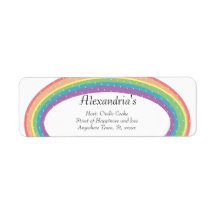 Moderne Rainbow Gender Neutral Shower Invitation