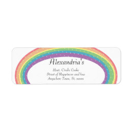 Moderne Rainbow Gender Neutral Shower Invitation Etiket
