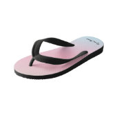 Moderne Rainbow Gradient Waterverf Achtergrond Kinder Teenslippers (Schuin)