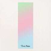 Moderne Rainbow Gradient Waterverf Achtergrond Yogamat (Voorkant)