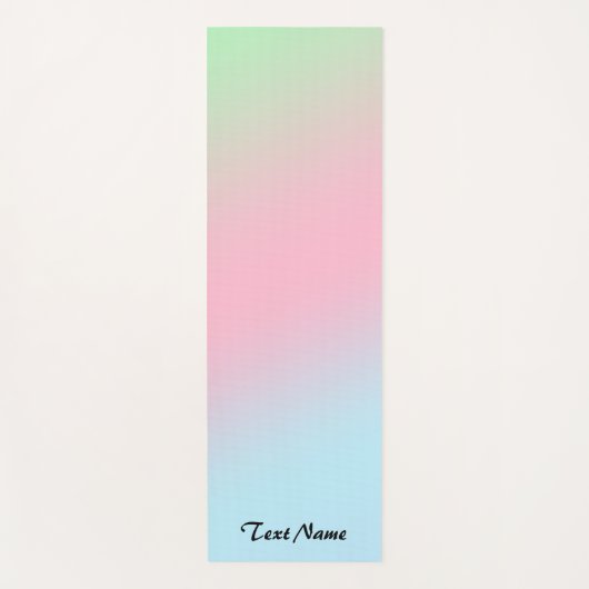 Moderne Rainbow Gradient Waterverf Achtergrond Yogamat (Voorkant)