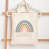 Moderne Rainbow Inspirerend Leraar Waardering Tote Bag