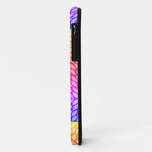 Moderne Rainbow Pattern iPhone Case (Achterkant/links)