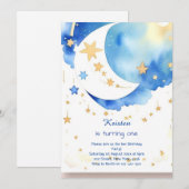 Moderne Raket Ruimte Verjaardag Kaart (Voorkant / Achterkant)