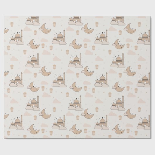 Moderne Ramadan Eid Mubarak Eid & Ramadan Cadeaupapier (Vlak)