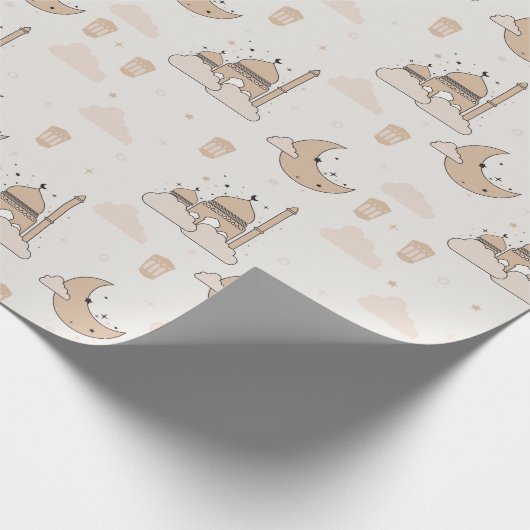 Moderne Ramadan Eid Mubarak Eid & Ramadan Cadeaupapier (Hoek)