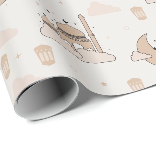 Moderne Ramadan Eid Mubarak Eid & Ramadan Cadeaupapier (Rol Hoek)