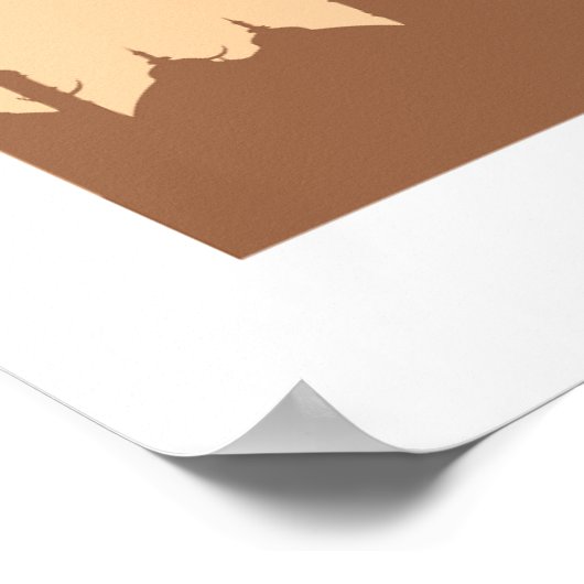 Moderne Ramadan Mubarak-moskee Poster (Hoek)