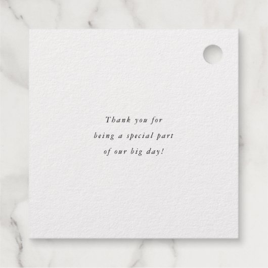 Moderne rand bedankjes labels (Achterkant)