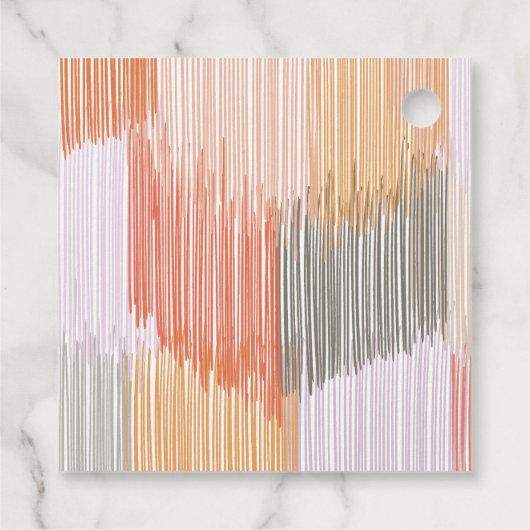 Moderne rand bedankjes labels (Achterkant)