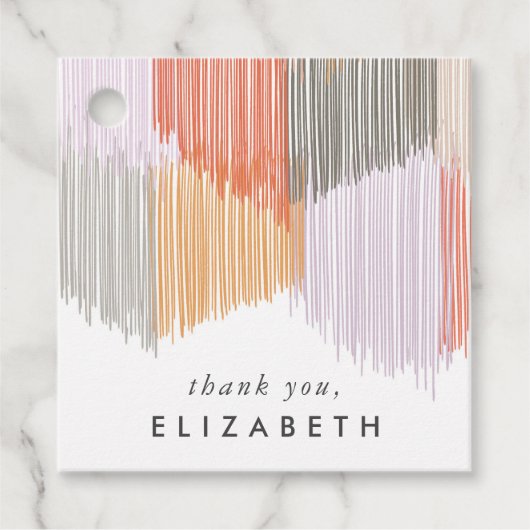 Moderne rand bedankjes labels (Voorkant)