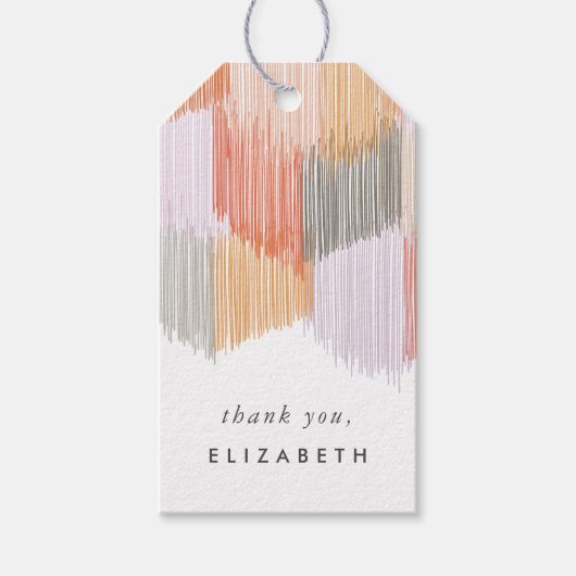 Moderne rand cadeaulabel (Voorkant)