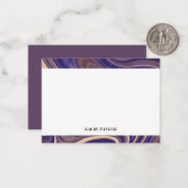 Moderne rand gepersonaliseerde notitiekaarten notitiekaartje (Voorkant / Achterkant in situ)