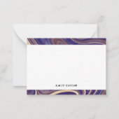Moderne rand gepersonaliseerde notitiekaarten notitiekaartje (Voorkant)