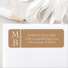 Moderne Rand Minimalistische Tane Beige Etiket